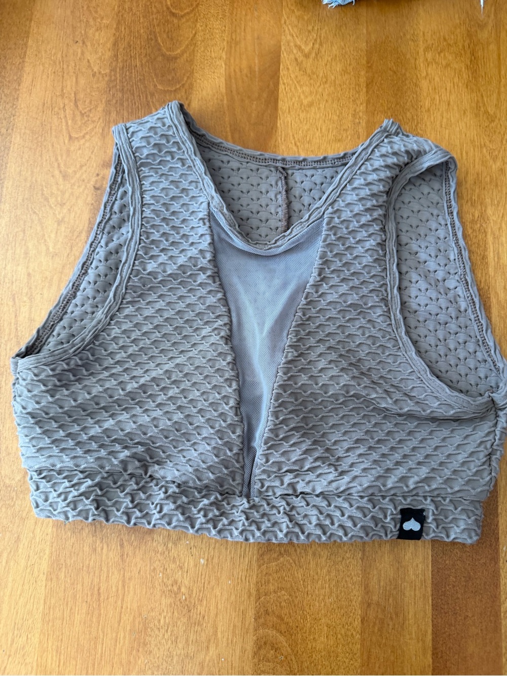 Women’s Booty by Brabants. Quilted Texture Relaxed Bralette - Taupe